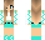 blue teen girl