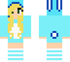 bubblegum blueeaster bunny girl