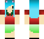 christmas blue hair girl