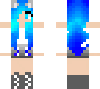 cute aqua kitty girl