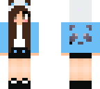 cute blue panda girl