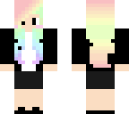 cute girl w pastel hair