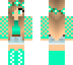 cute teal girl