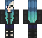 edited skull girl