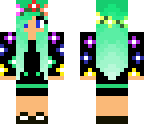 mint flower girl
