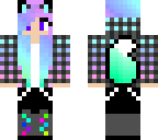 neon wolf girl