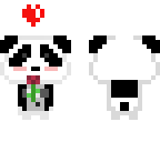 panda in love