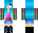 rainbow flannel girl