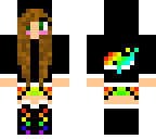 rainbow whale girl
