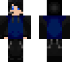 black 'n' blue cyborg boy