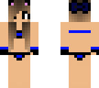 blue cat bikini