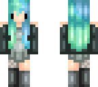 blue n green chibi pastel