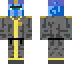 blue villager cop