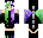 half green half purple dragon
