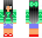 my youtube skin with headphones and bow