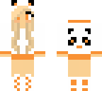 panda girl orange