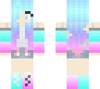 pink and blue pastel girl