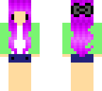 purple hair girl