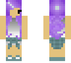 purple haired girl