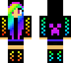 rainbow creeper girl