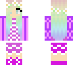 rainbow purple girl