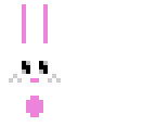 50 likes and pixel art easter bunny
