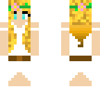 blonde country flower girl