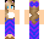 blue and purple kit kat girl