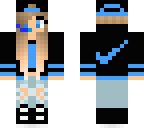 blue gamer girl