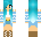 blue hair girl