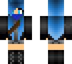 blue haired assassin girl