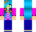 blue haired girl
