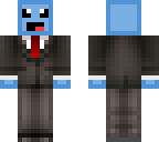 blue slime in tux