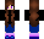 brown haired girl with white gloves