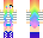 colorful haired girl
