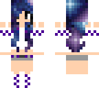 galaxy girl white and purple cloths