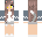 grey cat girl adjust