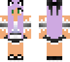 michi in maid cafe dress