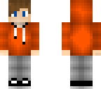 orange hoodie boy 3 pixel