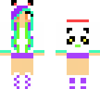 panda girl rainbow 2