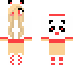 panda girl red