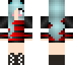 red and black girl