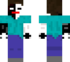 white and black steve