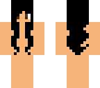 black long hair girl skin base