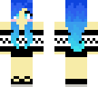 blue and black girl