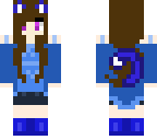 blue cat girl