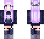 cute purple girl