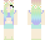 cute rainbow girl swim costume