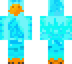 eyeless blue chicken