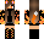 fire ninja girl - cat